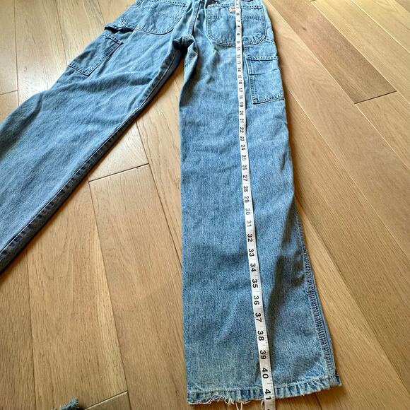 Vintage Guess Baggy Carpenter Jeans Light Wash Size 28 Made in the USA - Picture 10 of 12